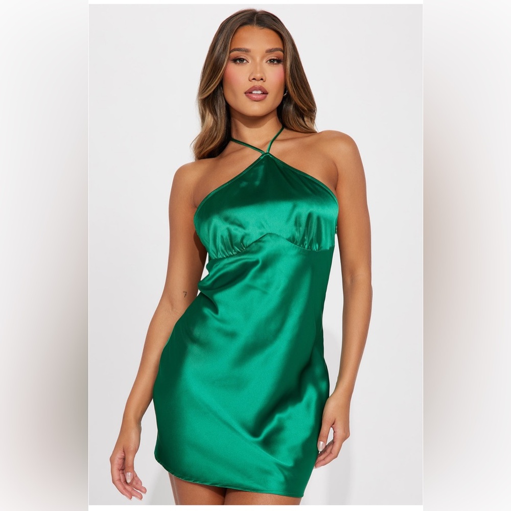 Satin Mini Dress